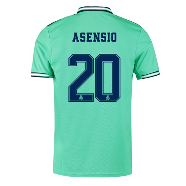 Camiseta Real Madrid NO.20 Asensio Replica Tercera Ropa 2019/20 Verde